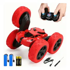 GIOIO - Juguete Coche De Acrobacias 360° Doble Lado Control Remoto Color Rojo PTHORSE