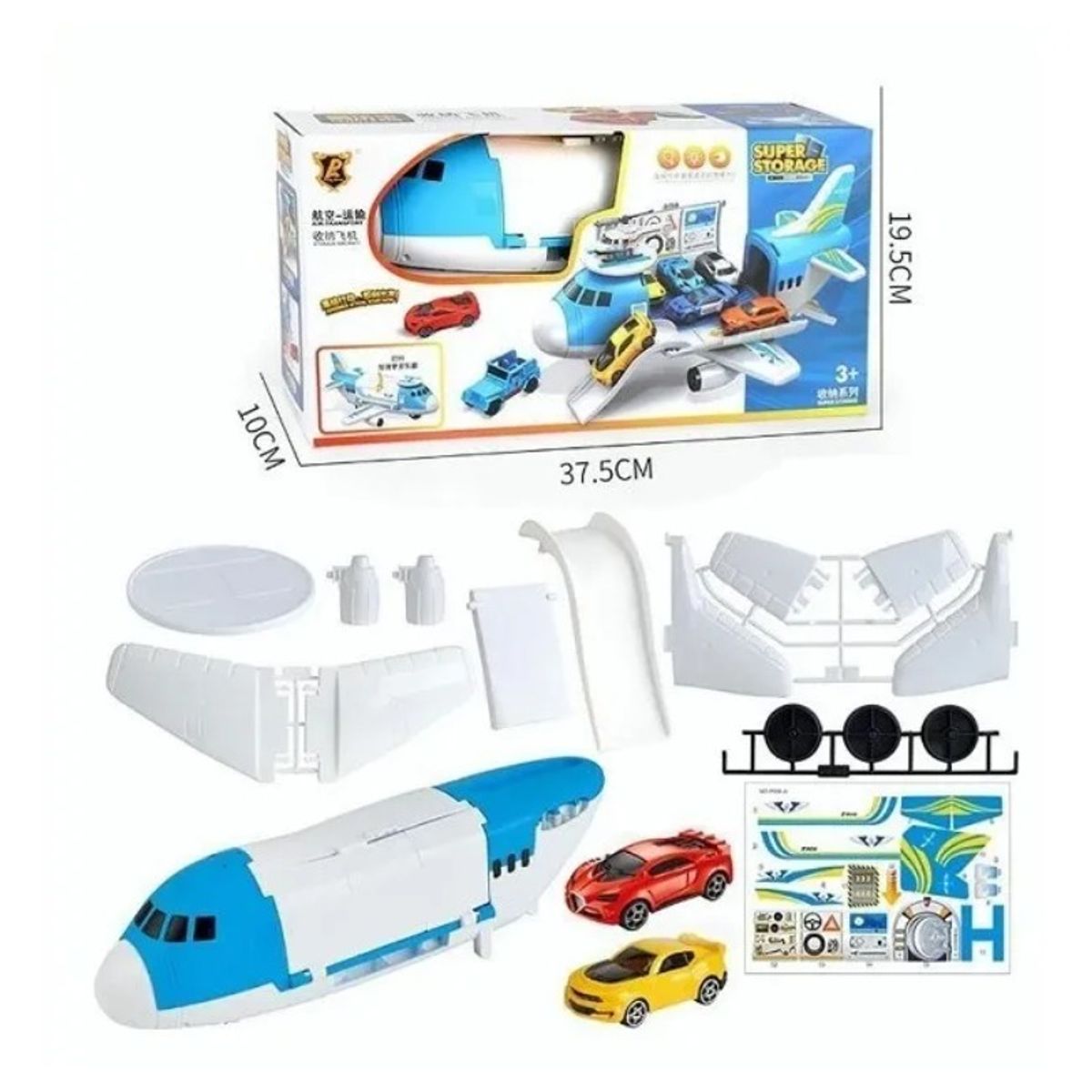 GIOIO - Juguetes De Avión Para Niños 10 En 1 Juguetes De Coche Niño