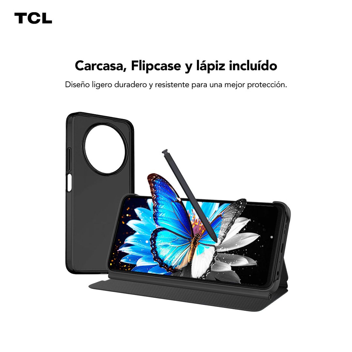 TCL - Smartphone TCL 60 NXTPAPER 512GB + Lápiz + Flip Case Gris