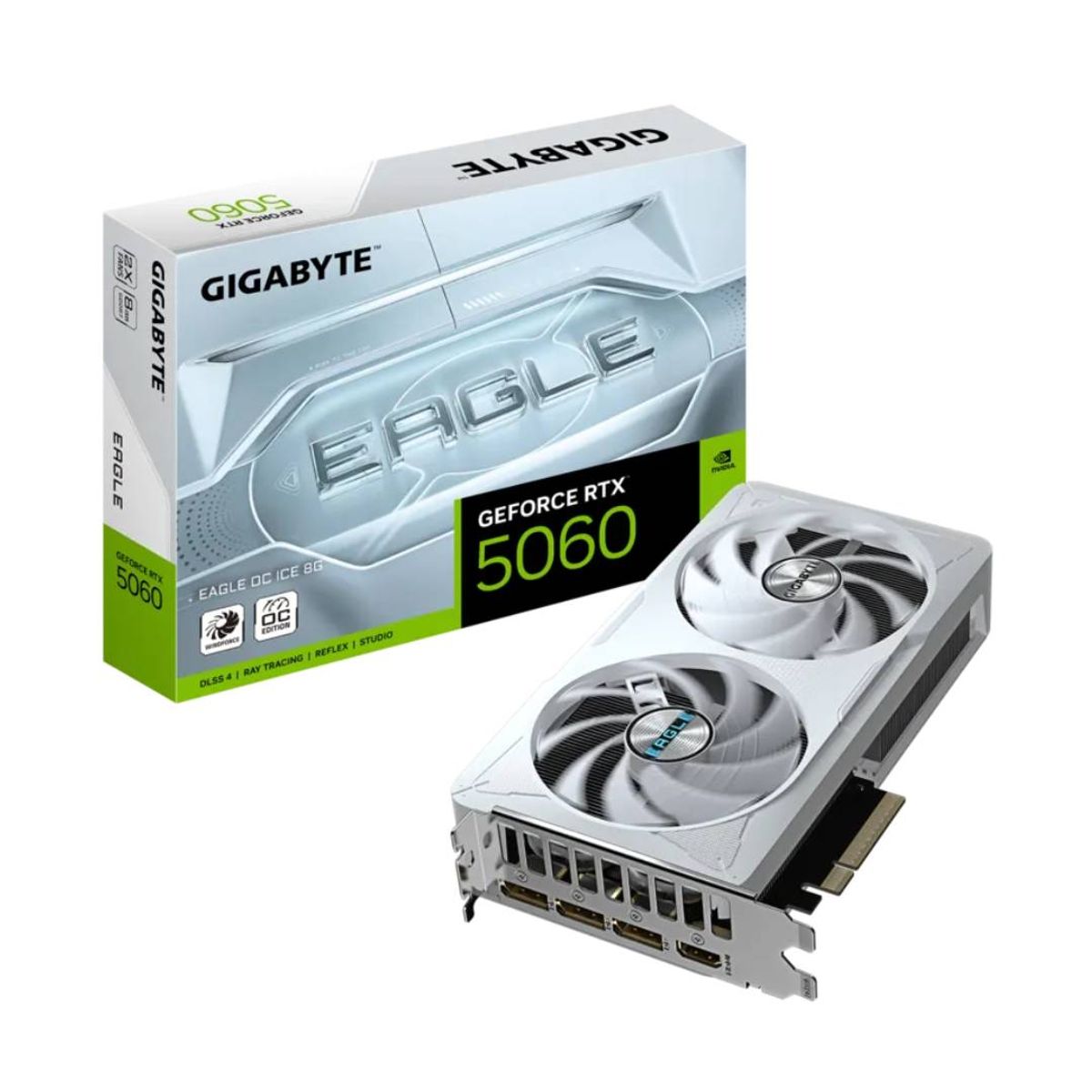 GIGABYTE - Tarjeta de Video Gigabyte RTX 5060 EAGLE OC ICE 8GB