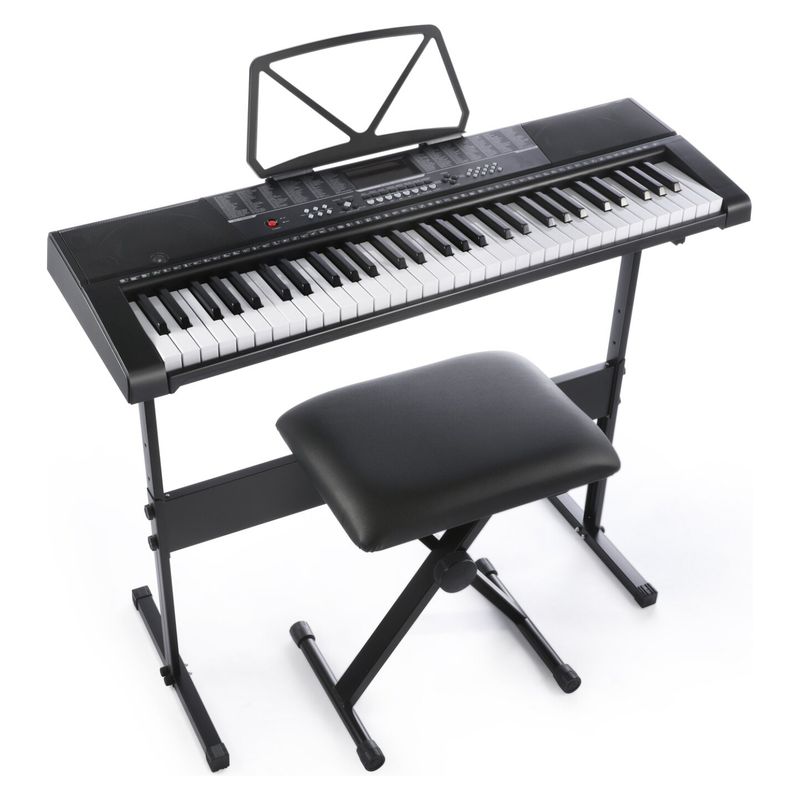 ETONIC - Teclado 61 Teclas  Stand Silla Tonic Ton-650