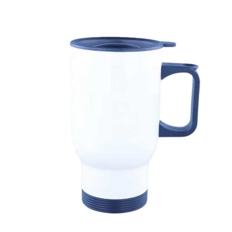 TODOK - Mug Metálico Para Sublimación 14Oz con Tapa 450ML