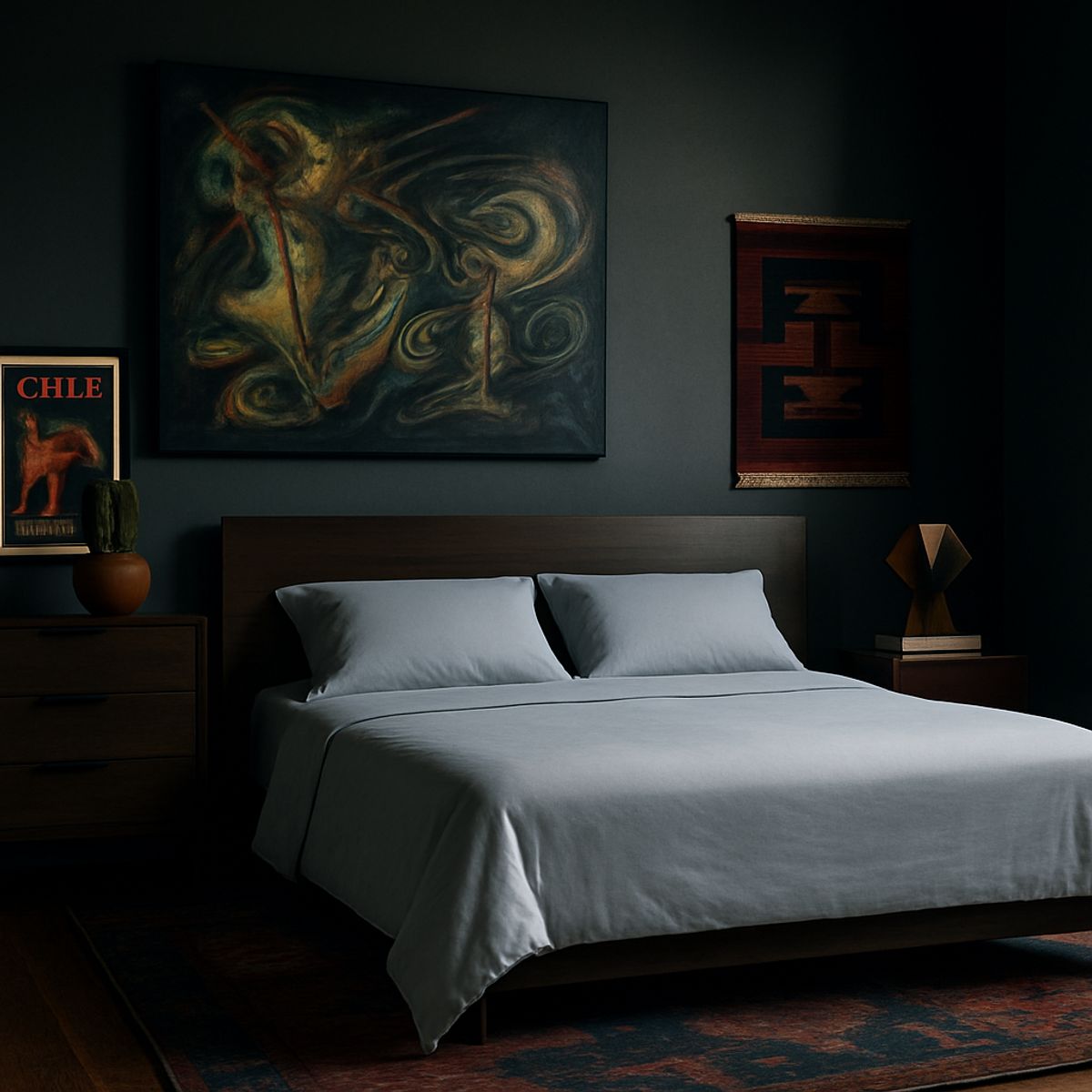 ARMONIA - Juego de cama Plomo Super King 144H Unicolor