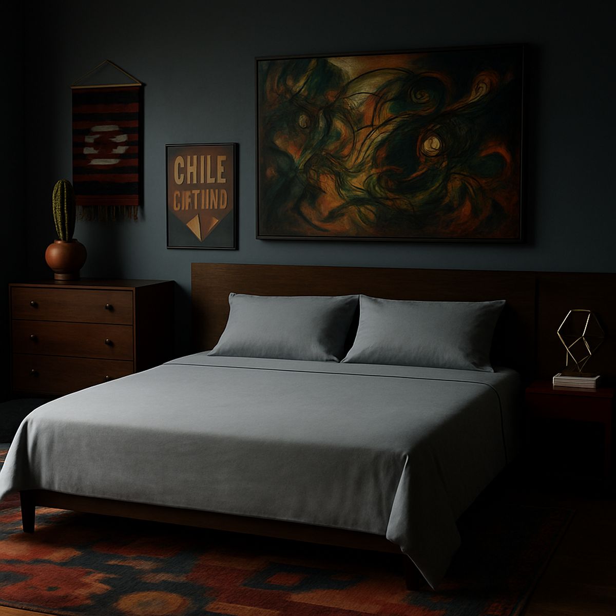 ARMONIA - Kit de sábanas Plata Super king 144H Sin estampado