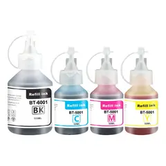 GENERICO - Pack Tinta Alternativa Para Brother T500w T300 Bt6001 Bt5001