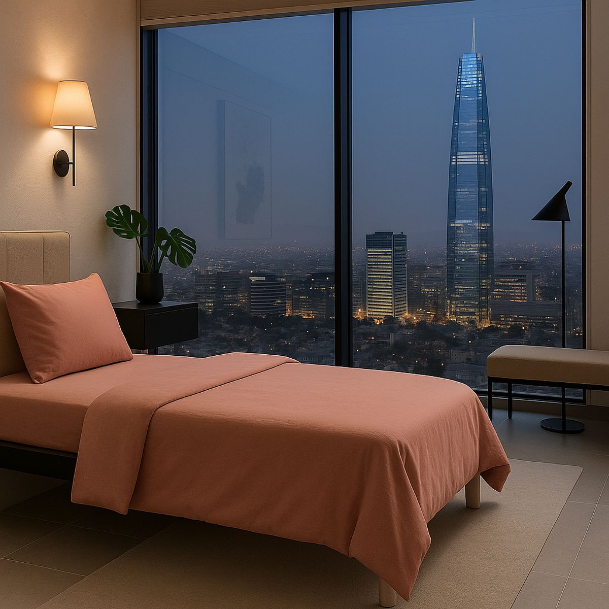 ARMONIA - Set de Cama Signature 800 Hilos Rosado 1½ Plazas Premium