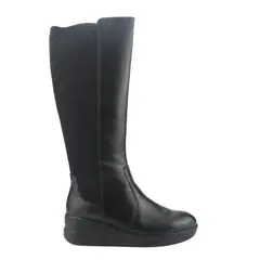 CHALADA - Bota Mujer Negro Casual de Cuero Rocky-1