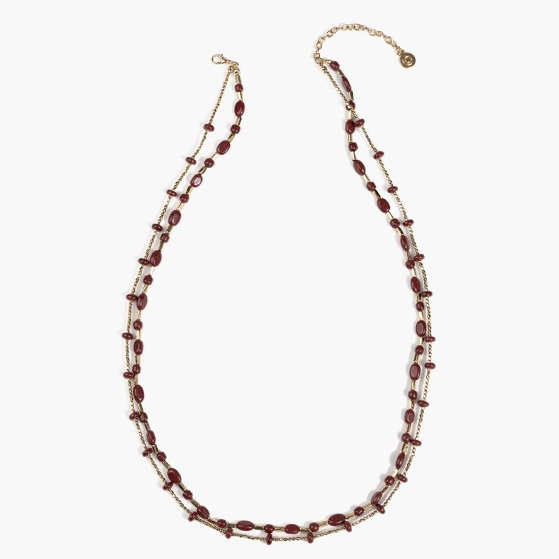 LOUNGE - Collar Mujer Doble Mostacillas