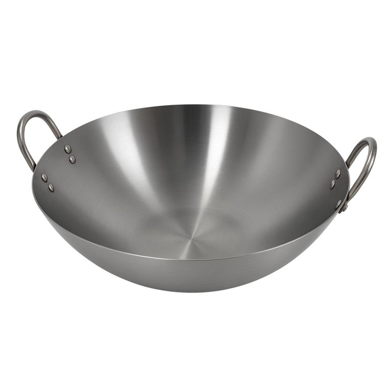 Disco Wok Redondo Acero Profesional 55cm Con Azas De Cocina | Sodimac ...