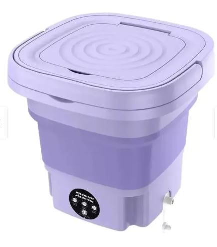 GENERICO Mini Lavadora plegable para el hogar 8 Litros