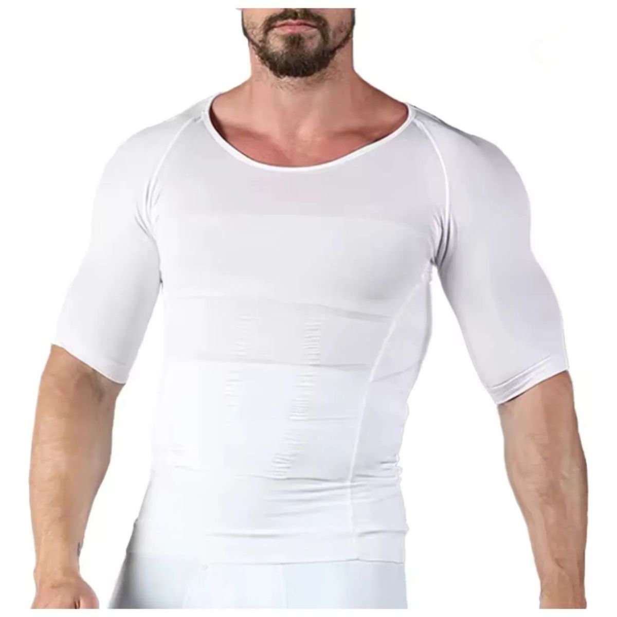 LOOK SHOP - Polera Compresión Hombre Faja Camiseta Reductora Hombre 779