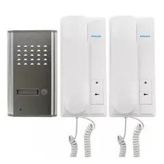 PHILCO - Portero Eléctrico 2 Citófonos + Frente Metálico