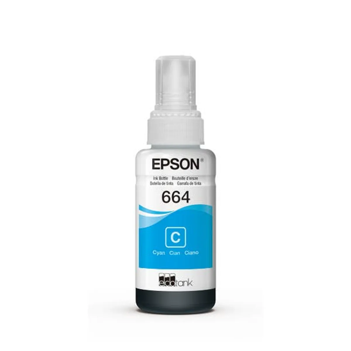 EPSON - Botella de Tinta Original EPSON T664 Cian