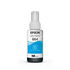 EPSON - Botella de Tinta Original T664 Cian