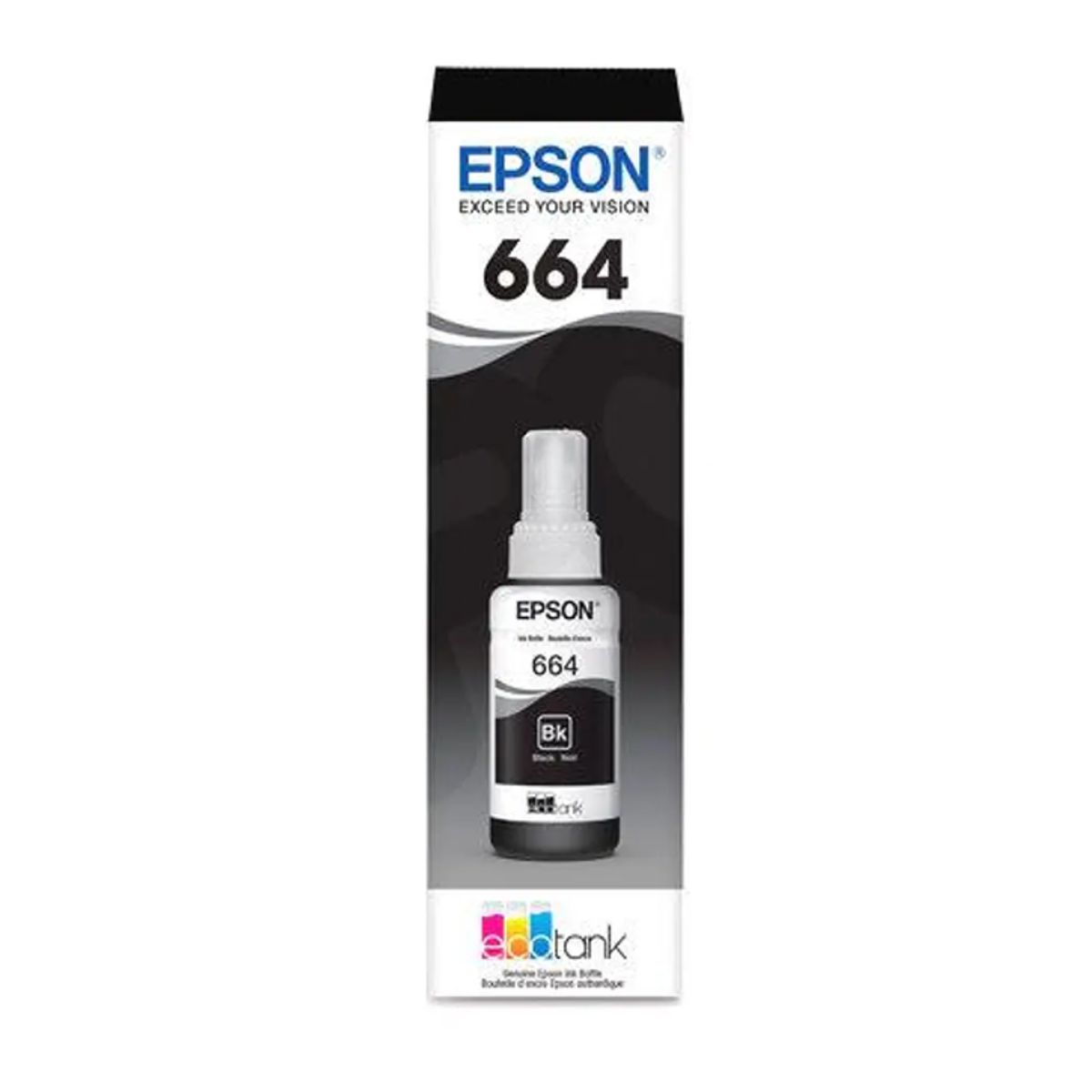 EPSON - Tinta Epson T664 Negro T664120 Original Para EcoTank