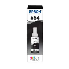 EPSON - Tinta T664 Negro T664120 Original Para EcoTank
