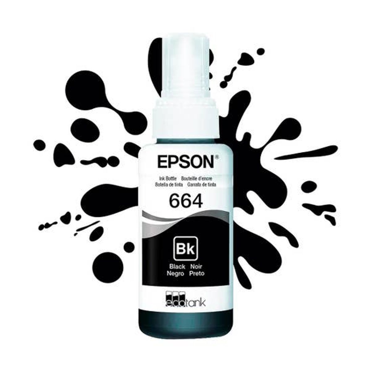EPSON - Tinta Epson T664 Negro T664120 Original Para EcoTank