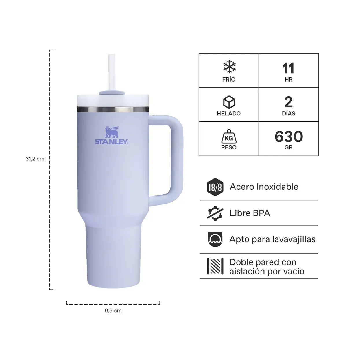 STANLEY - Quencher H20 Adventure Dew Drop - 118 lt