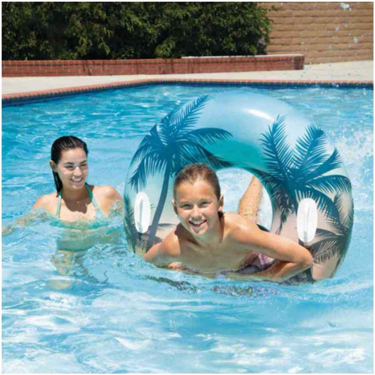 INTEX - Flotador Inflable Aro Tropical INTEX Dreams Palmera Tropical