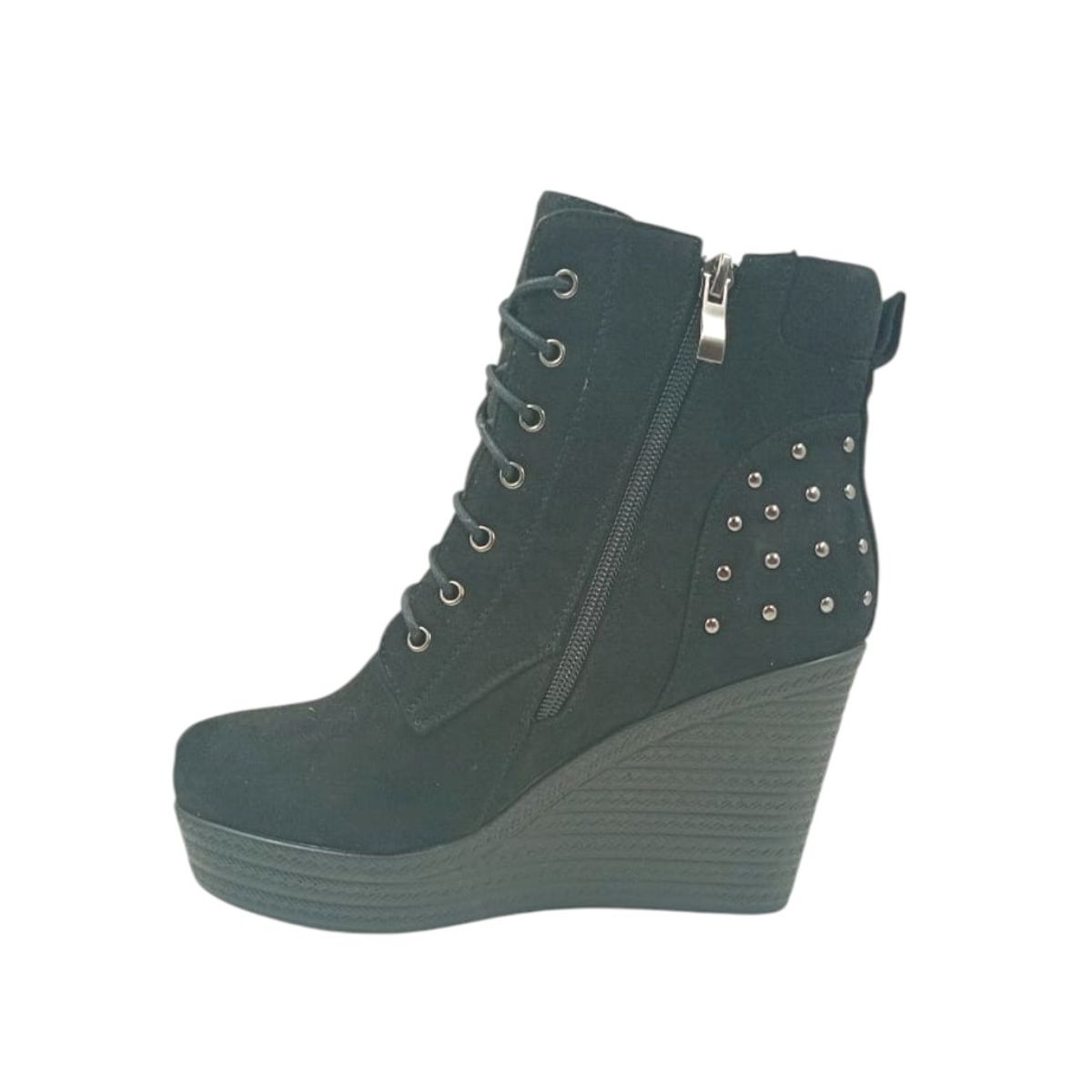 HERIEL - Botín Negro Plataforma Mujer