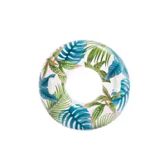 INTEX - Flotador Inflable Aro Tropical Dreams Hojas Tropicales