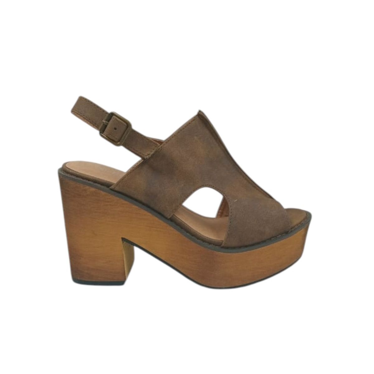 HERIEL - Sandalia Café Plataforma Mujer