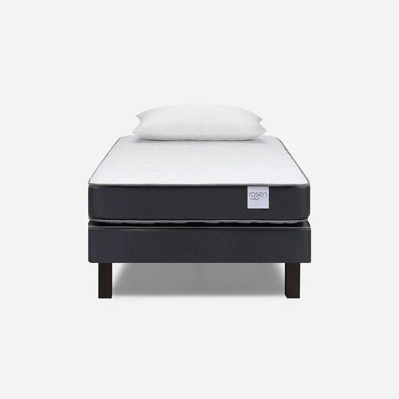 ROSEN - Cama Europea Rosen Wave 1,5 Plazas + Almohada Light