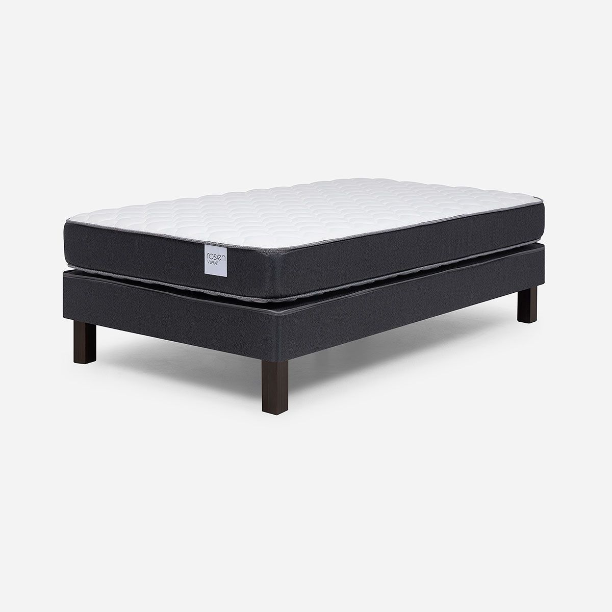 ROSEN - Cama Europea Rosen Wave 1,5 Plazas + Almohada Light