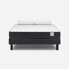 ROSEN - Cama Europea Wave 2 Plazas + Almohadas Light