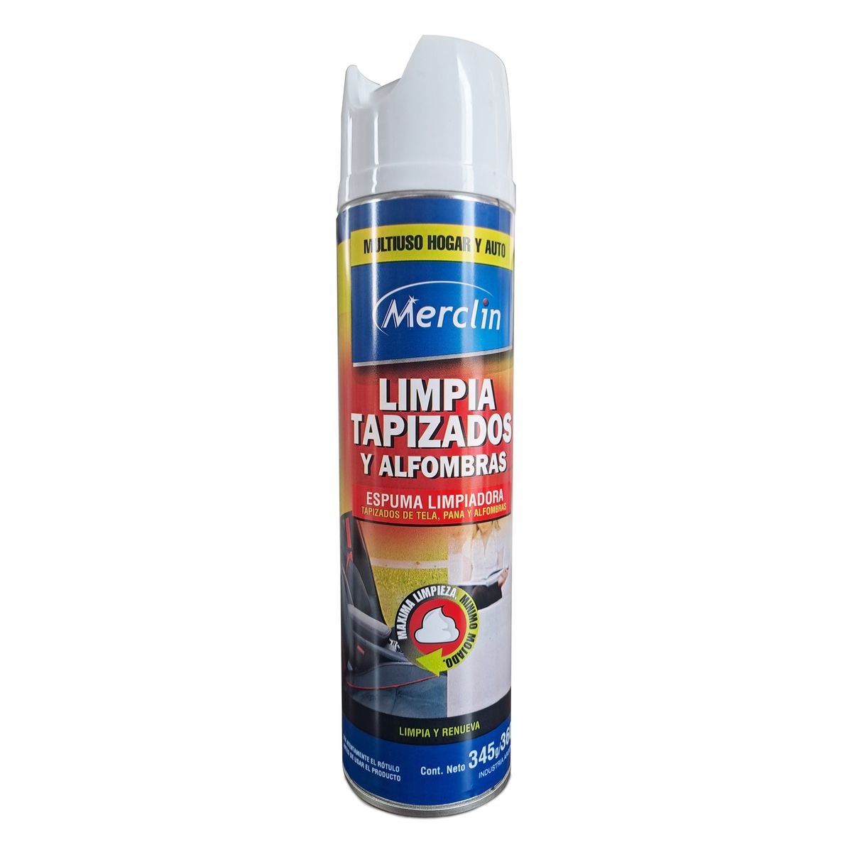 GENERICO - Limpiador tapizados y alfombra multiuso hogar auto 360ml  Merclin