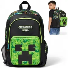 GENERICO - Mochila Nina Nino Infantil Escolar Minecraft Colegio Laptop Mujer
