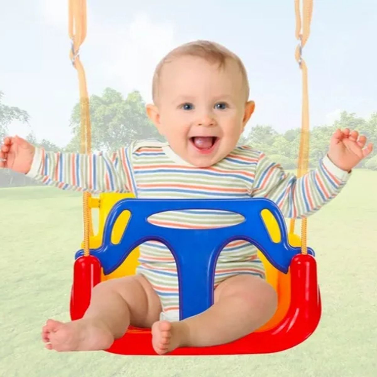 GENERICO - Columpio Silla 3 En 1 Ajustable Portátil Niños Asiento Bebé