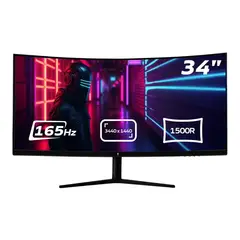 AUDIOTEK - Monitor Curvo Gamer 34 Ultrawide 4k 165hz 1ms Profesional