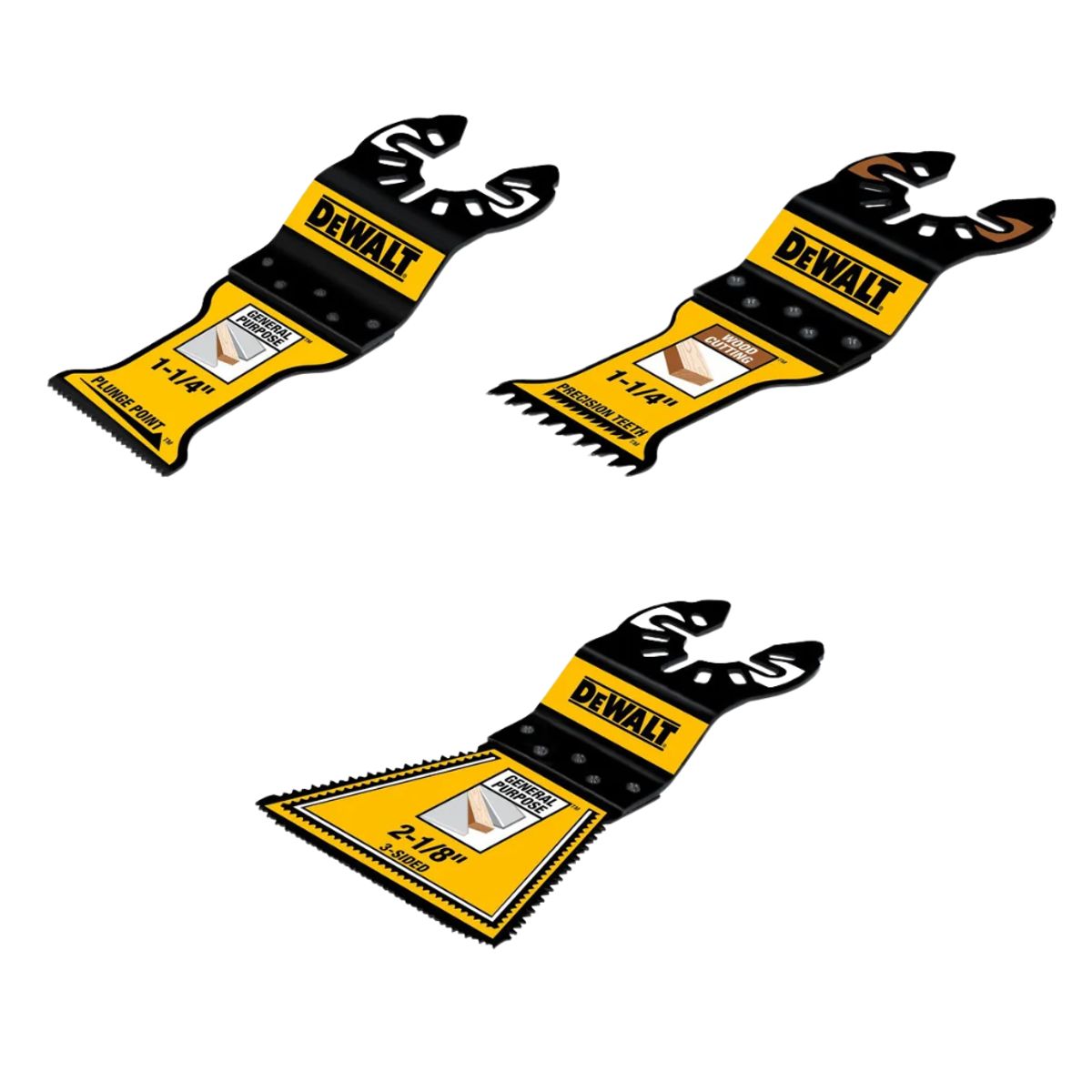 DEWALT - Set 3 Cuchillas Oscilantes Dewalt DWA423SET
