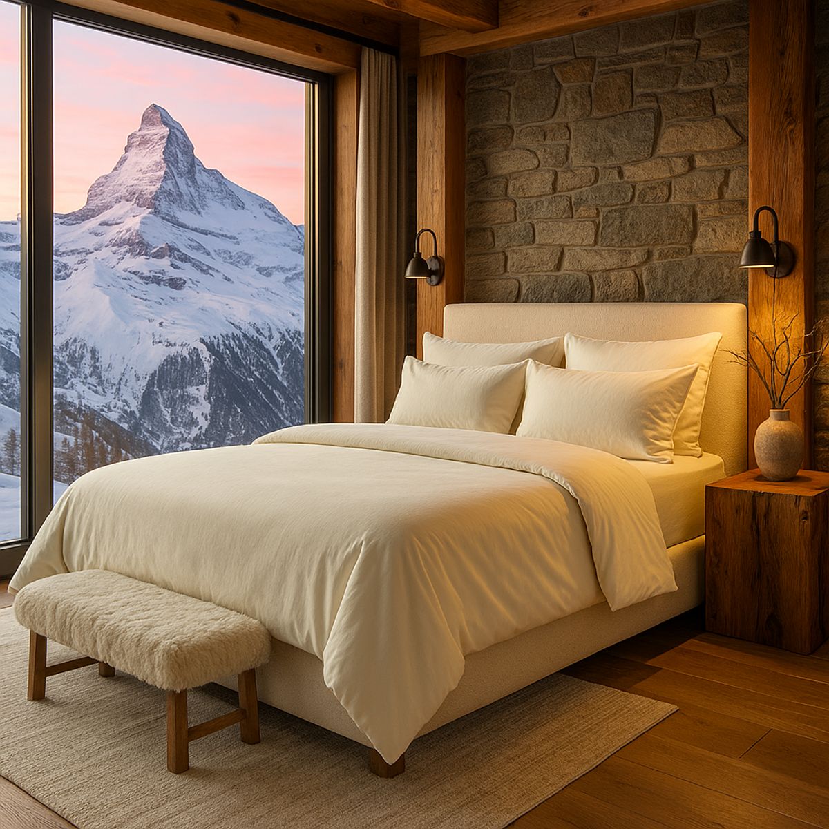 ARMONIA - Set de Sábanas Signature 800 hilos Amarillo King