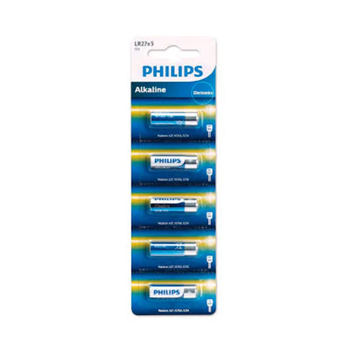 PHILIPS - Pack Pilas X5 Philips Lr27a Alcalina 12v Larga Duración 08940