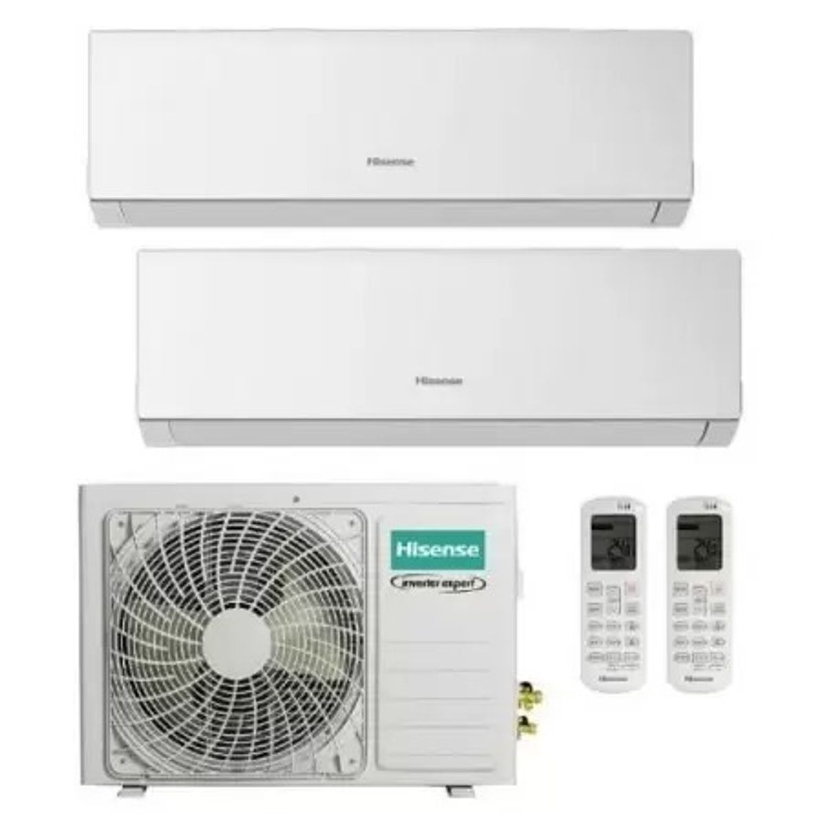 HISENSE - Aire Acondicionado Hisense 12+12 Blanco Multisplit