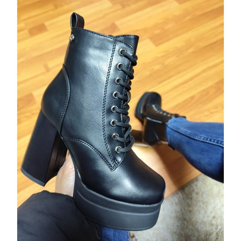 SNOOPY - Botin Mujer Taco Alto con Plataforma M481