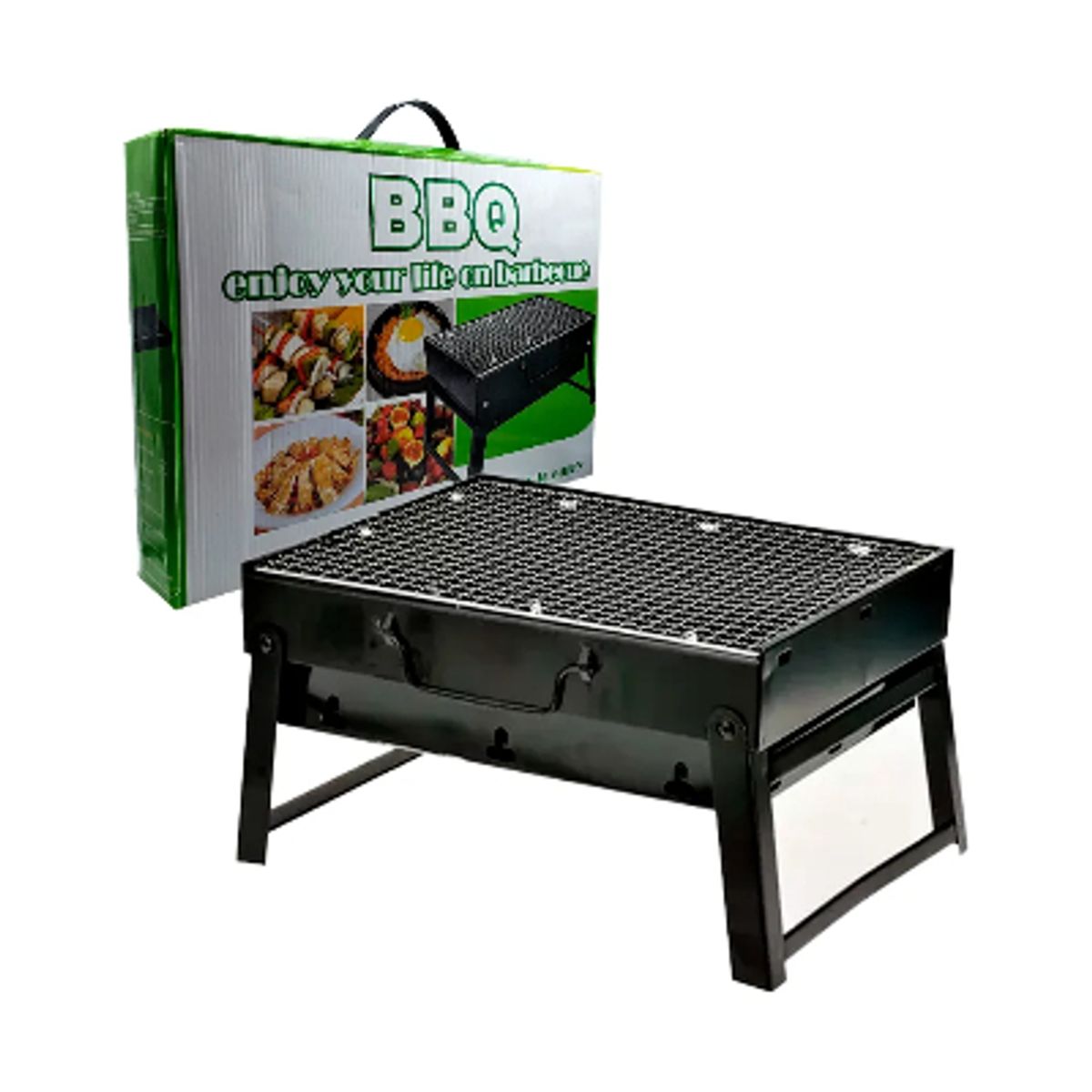 GENERICO - Parrilla Negra OEM Chico Móvil 44x30CM