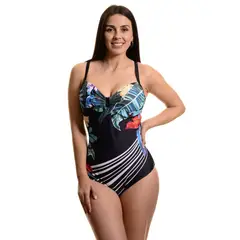 MPROPIA - Traje De Baño Entero Mujer Estampado Una Pieza Diseño Hojas 8332
