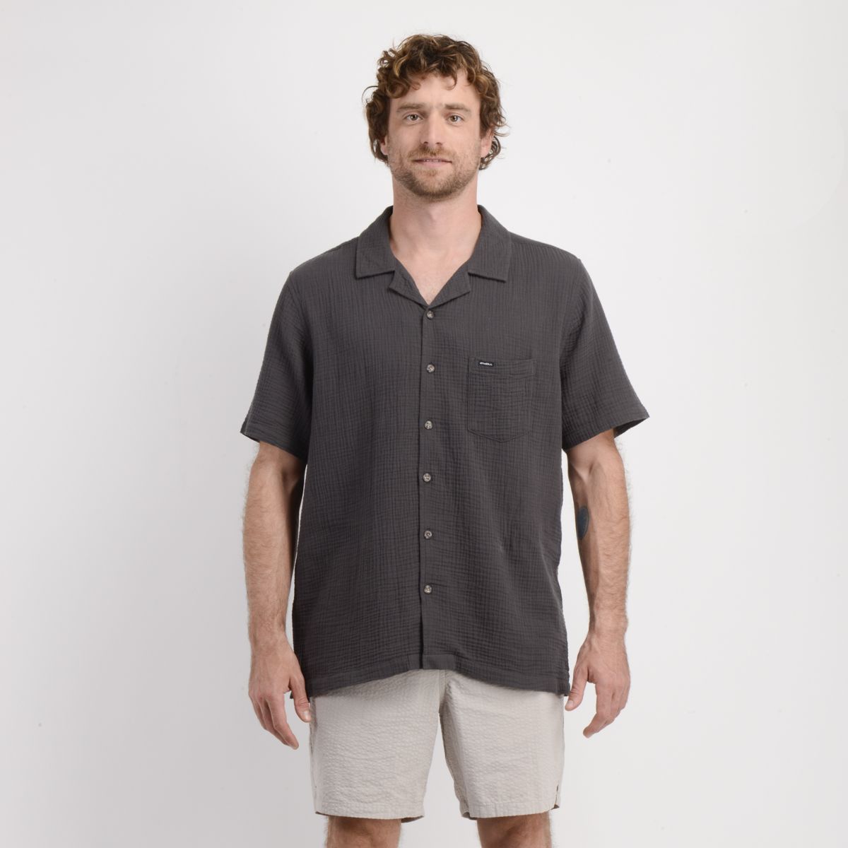 O'NEILL - CAMISA MANGA CORTA MELODY ROCK GRIS OSCURO