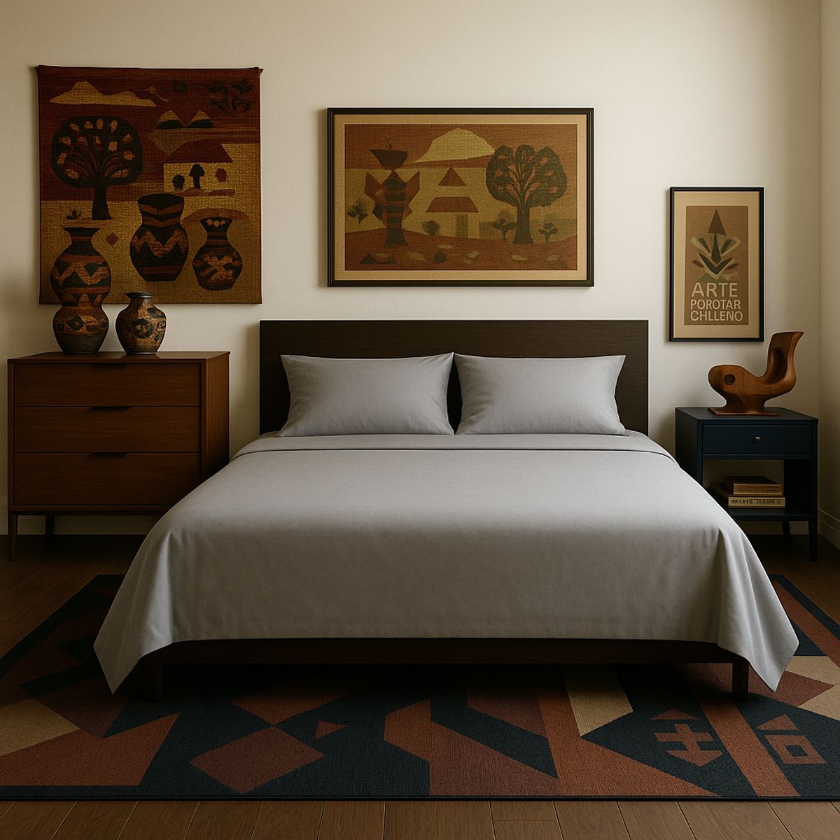 ARMONIA - Set de cama Plata Super King size 144 hebras Sin estampado