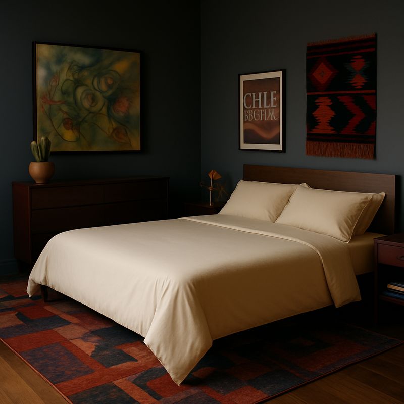 ARMONIA - Juego para cama Crema Super King 144 hebras Unicolor