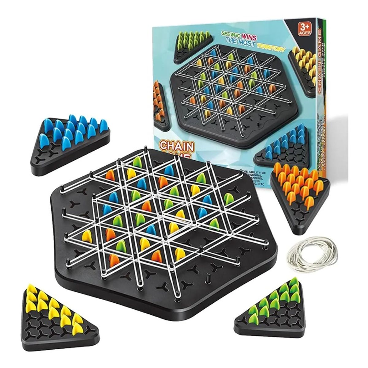 GIOIO - Chess Juego Mesa Goma De Triángulo Interactivo Juguetes Didacticos