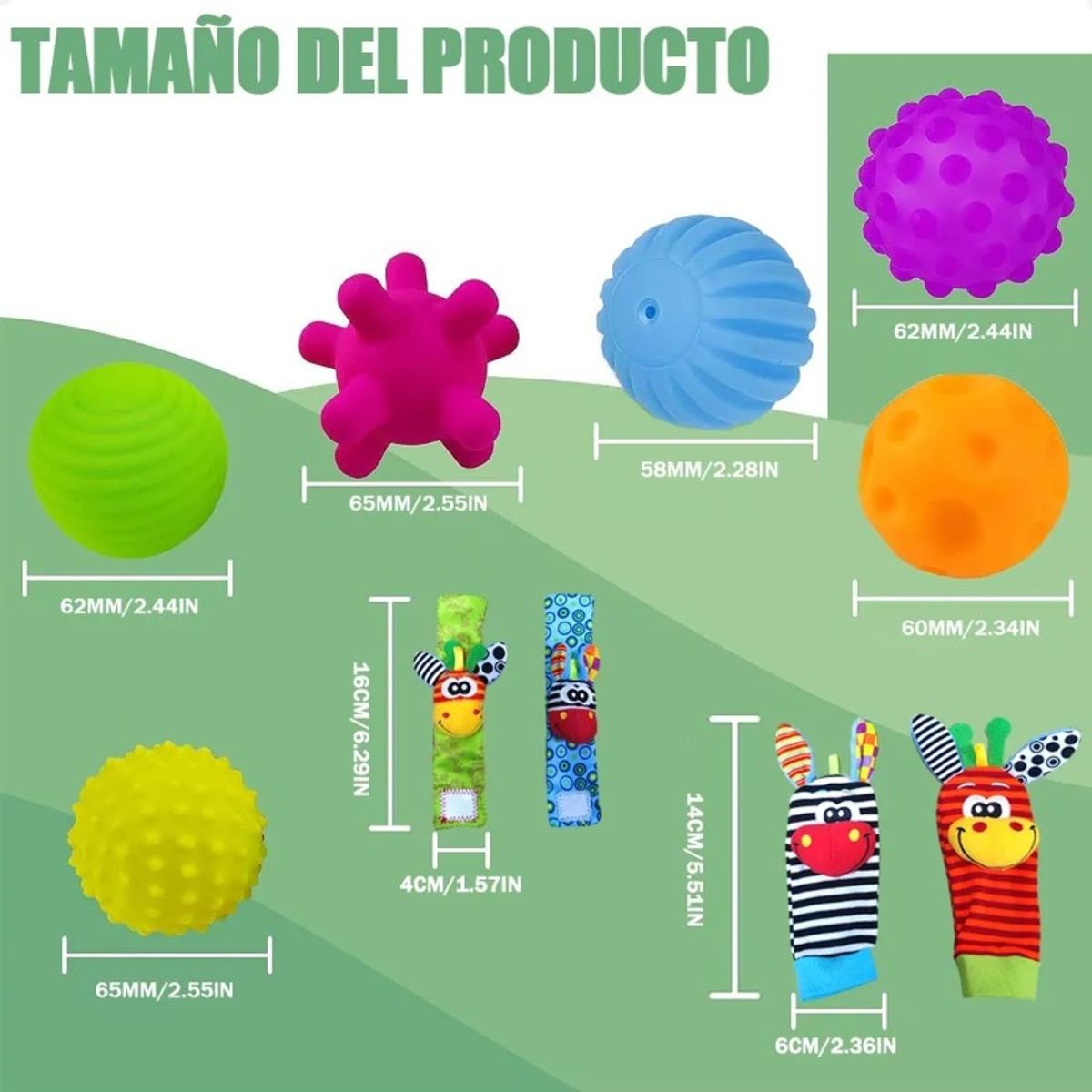 GIOIO - Juguetes Pelotas Estimulacion Sensoriale Didáctica Para Bebé