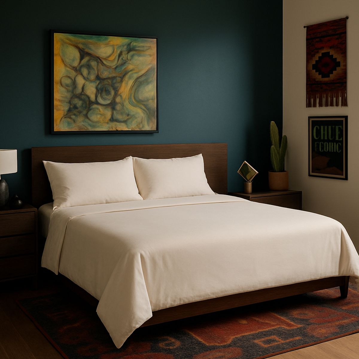 ARMONIA - Ropa de cama Blanco Hu Súper King 144 h Liso