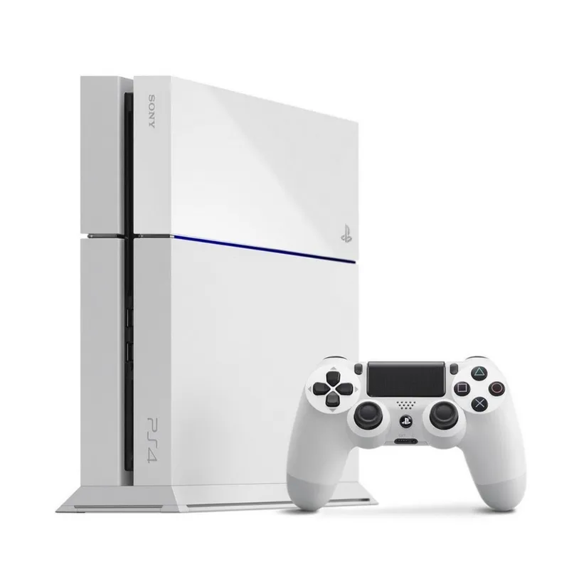 SONY - Consola Sony Playstation PS4 Estandar 500GB Blanco Reacondicionado