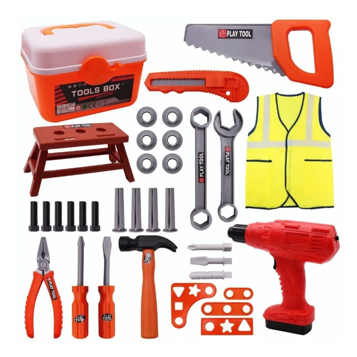 GIOIO - Juego De Herramientas De Juguete Para Niños 30+ Pzs
