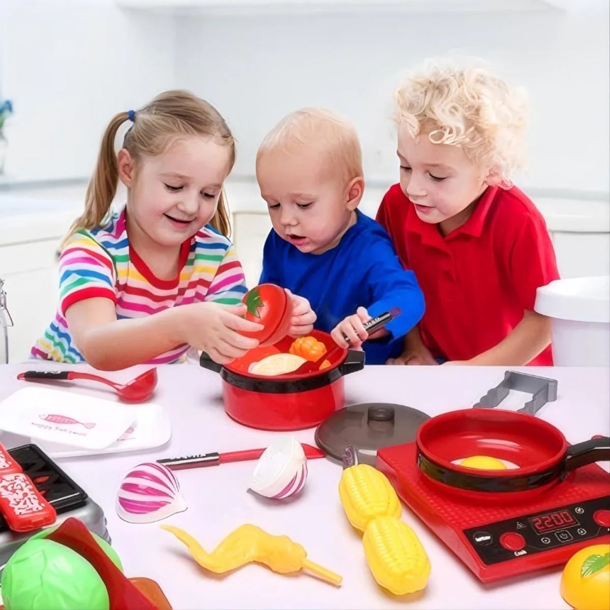 GIOIO - 61pcs Cocinas De Juguete Simulació Para Niñasregalo Niña