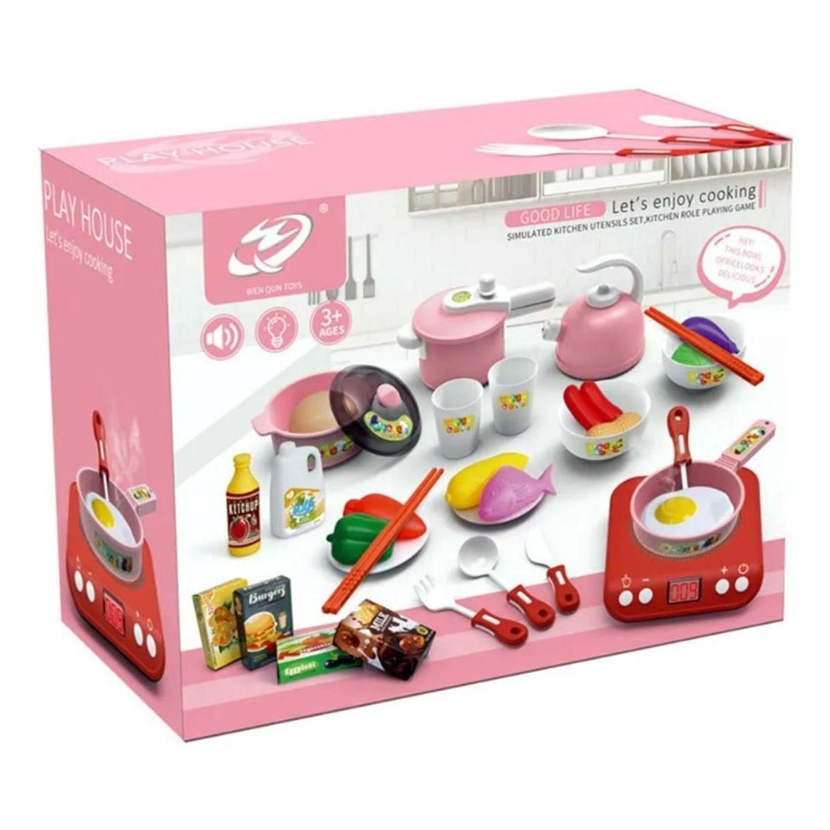 GIOIO - Juguete De Cocina Para Niños Utensilios De Cocina